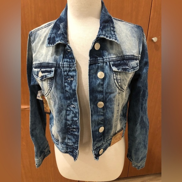 Jean jacket Amethyst Size Large. - Picture 1 of 5
